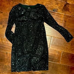 Black Sequin Party Dress